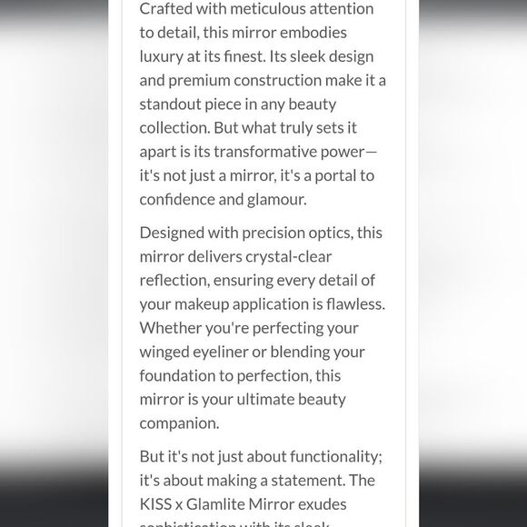 Glamlite X KISS Handheld Mirror - Picture 3 of 5